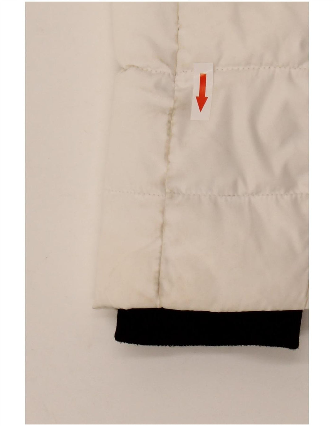Jaqueta acolchoada com capuz feminina Superdry UK 14 grande poliéster branco