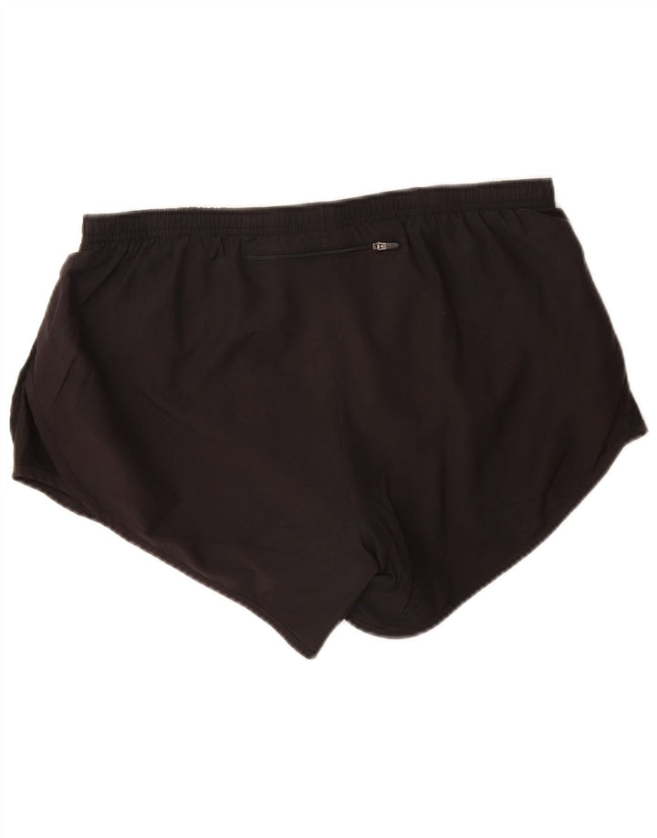 Shorts esportivos femininos NIKE Dri Fit UK 14 grande poliéster preto