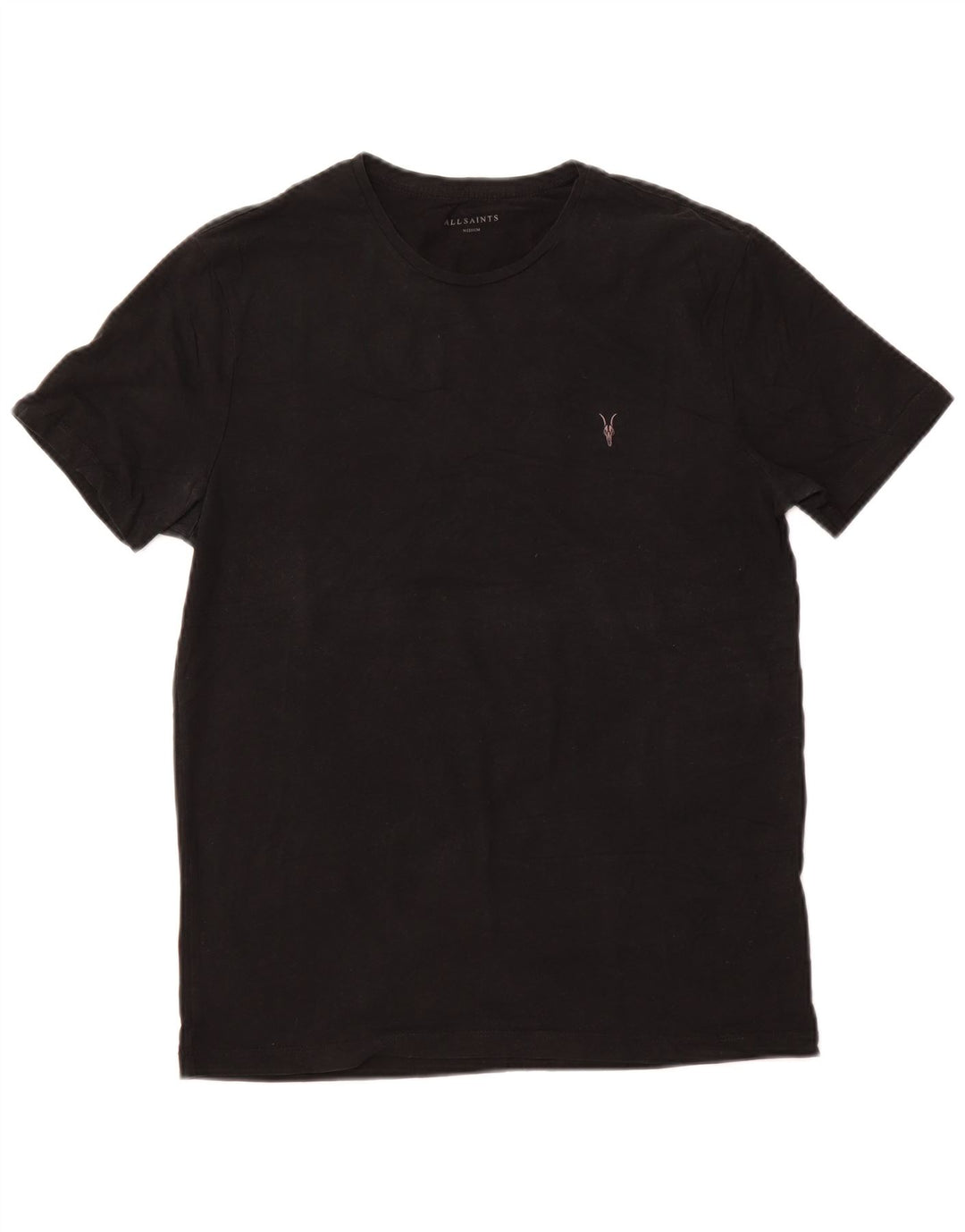 Camiseta masculina ALL SAINTS Top médio algodão preto