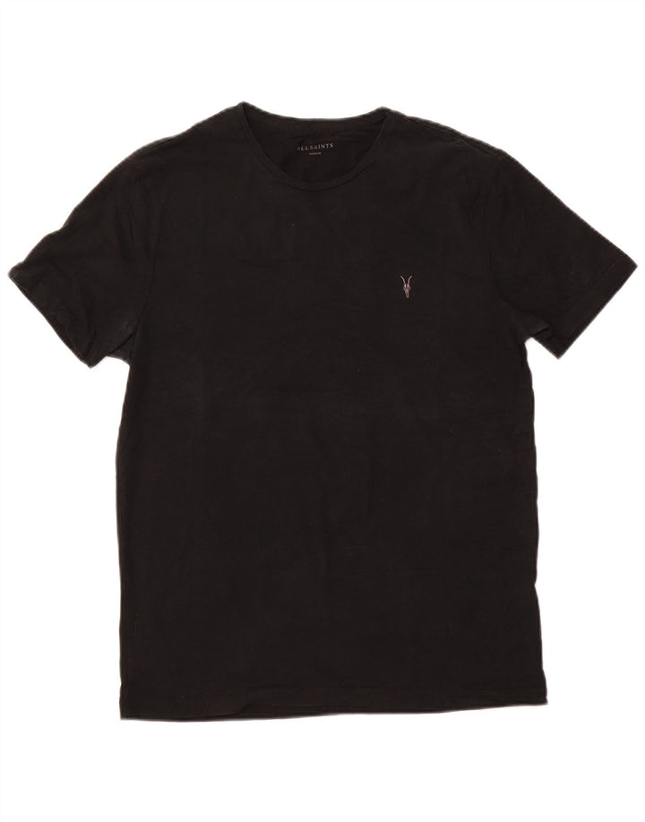 Camiseta masculina ALL SAINTS Top médio algodão preto