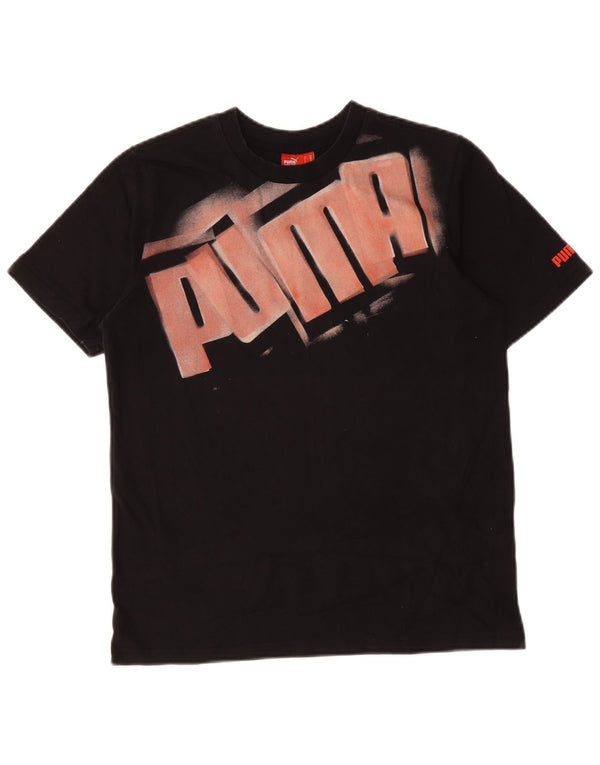 Camiseta Puma Meninos Graphic 13-14 Anos Preto