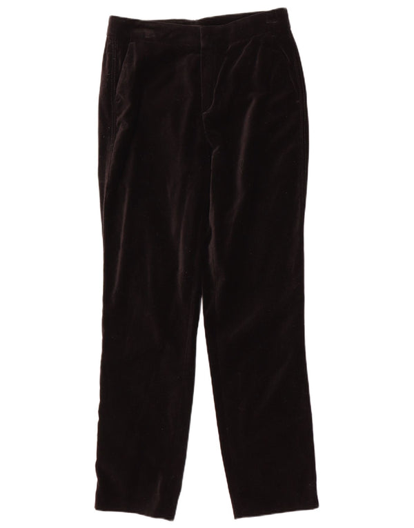 Calça Chino Feminina Massimo Dutti Slim Velvet UE 38 Pequeno W28 L28 Preta