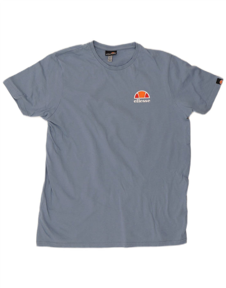 Ellesse Camiseta Masculina Top Grande Algodão Azul