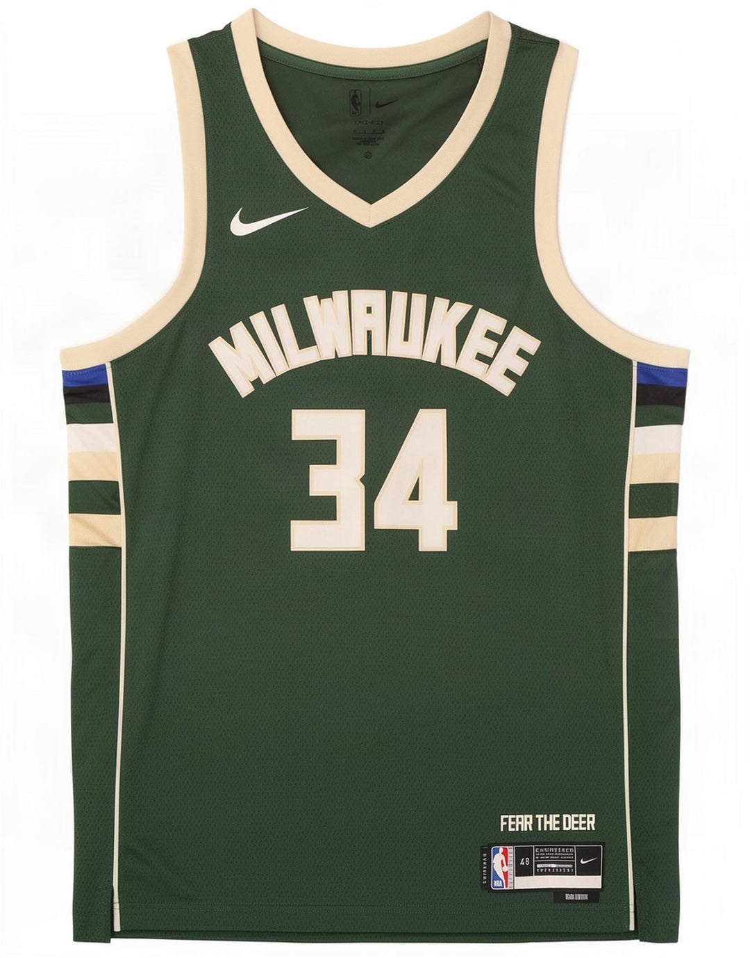 Nike masculino Milwaukee 34 colete gráfico top grande verde colorblock poliéster
