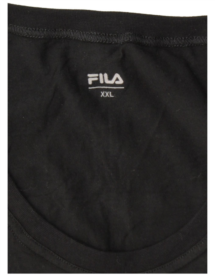 Camiseta masculina Fila Top 2XL preta