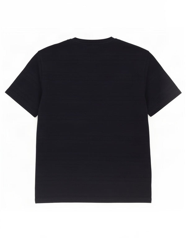 Camiseta masculina Reiss Top médio algodão listrado azul marinho