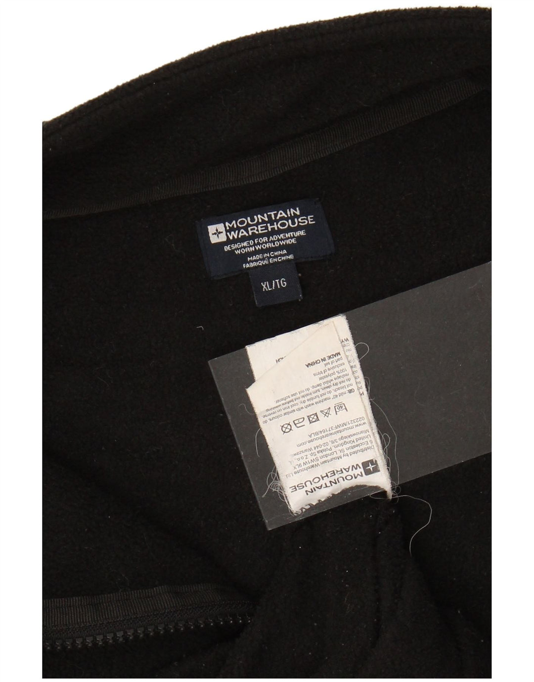 Jaqueta de lã masculina MOUNTAIN WAREHOUSE UK 42 XL poliéster preto