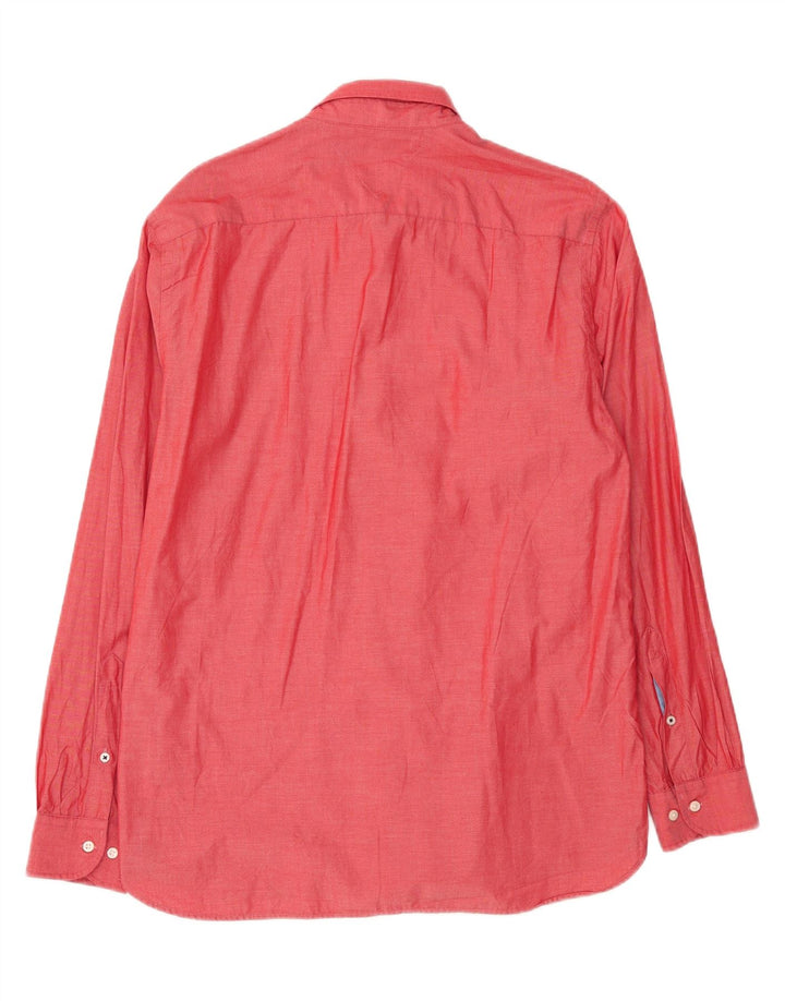 TOMMY HILFIGER Mens Shirt Large Red Cotton Vintage Tommy Hilfiger and Second-Hand Tommy Hilfiger from Messina Hembry 
