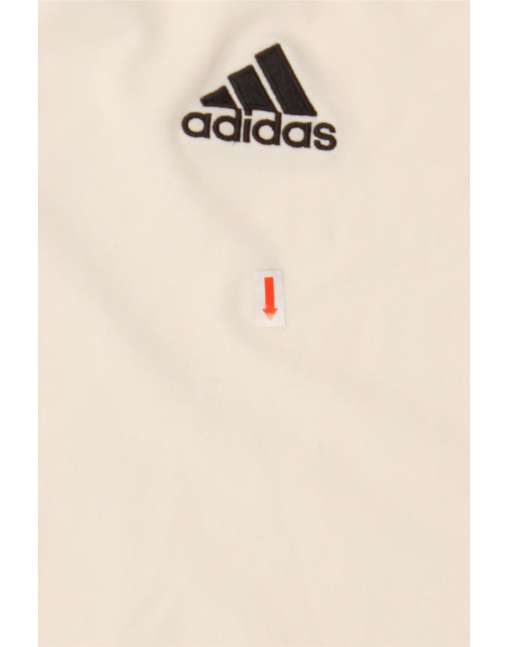 Camiseta Adidas Masculina Climalite Top Médio Branco Colourblock Poliéster