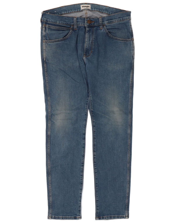 Wrangler Masculino Bryson Skinny Jeans W36 L32 Azul Algodão