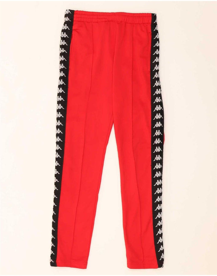 Kappa Womens Graphic Full Tracksuit UK 10 Pequeno Colorblock Vermelho Poliéster