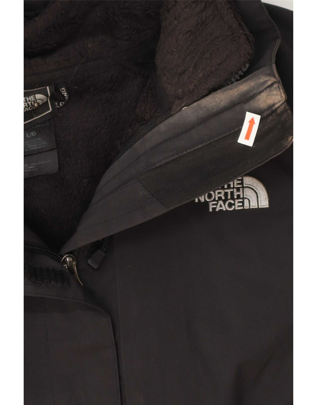 Jaqueta corta-vento feminina The North Face UK 16 grande poliéster preto