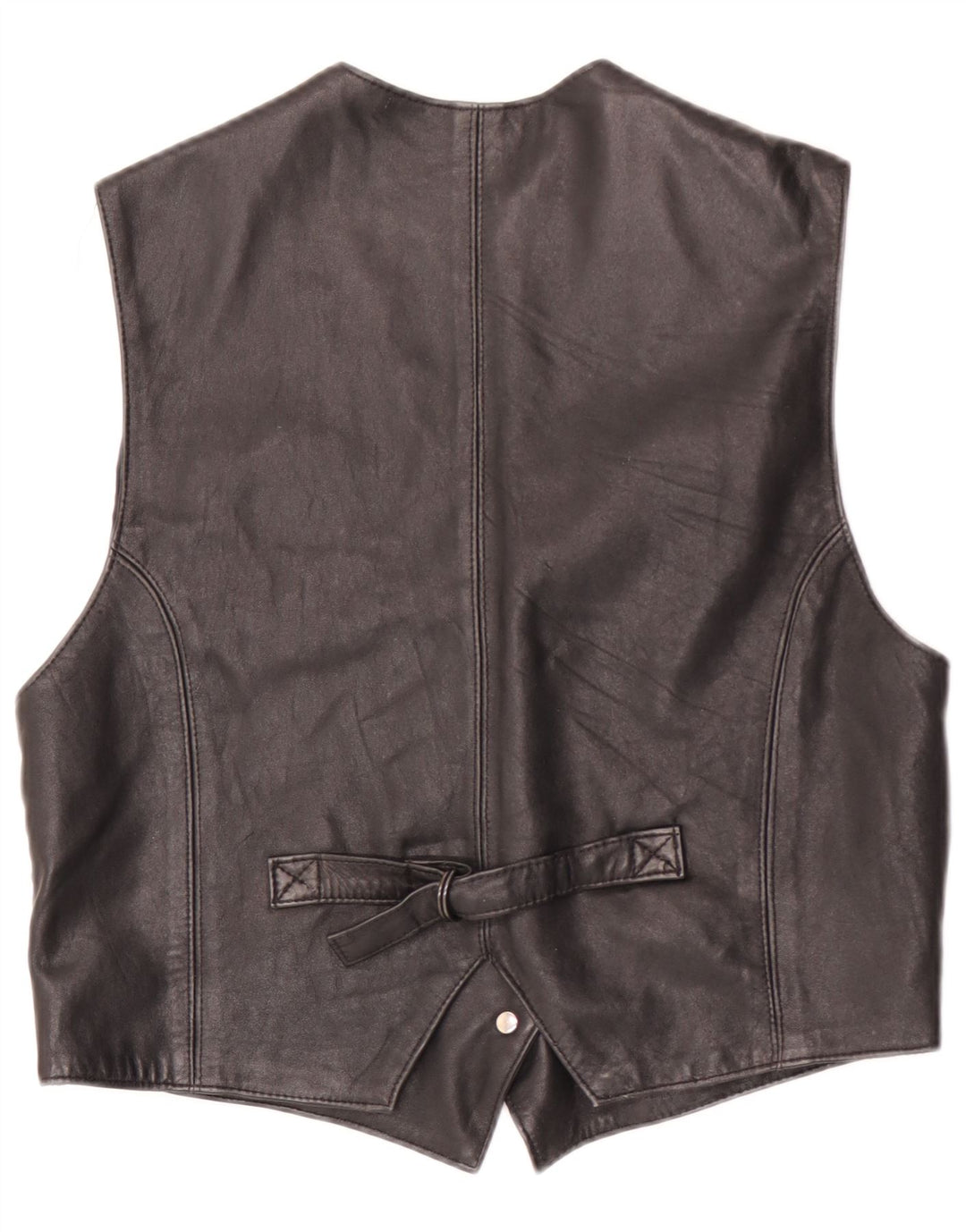 Colete de couro feminino Joy IT 44 médio preto