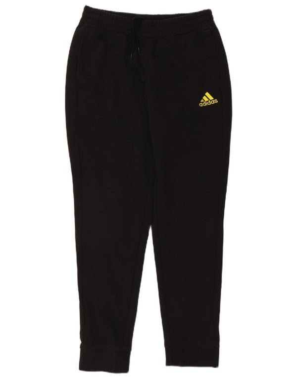 Calça de treino masculina Adidas Joggers UK 42/44 grande algodão preto