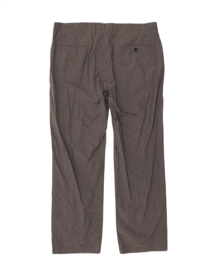 J. CREW Mens Straight Chino Trousers W35 L32 Grey Cotton Vintage J. Crew and Second-Hand J. Crew from Messina Hembry 