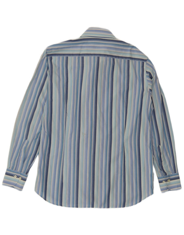 Camisa masculina Carlo Pignatelli tamanho 41 16 grande listrada azul