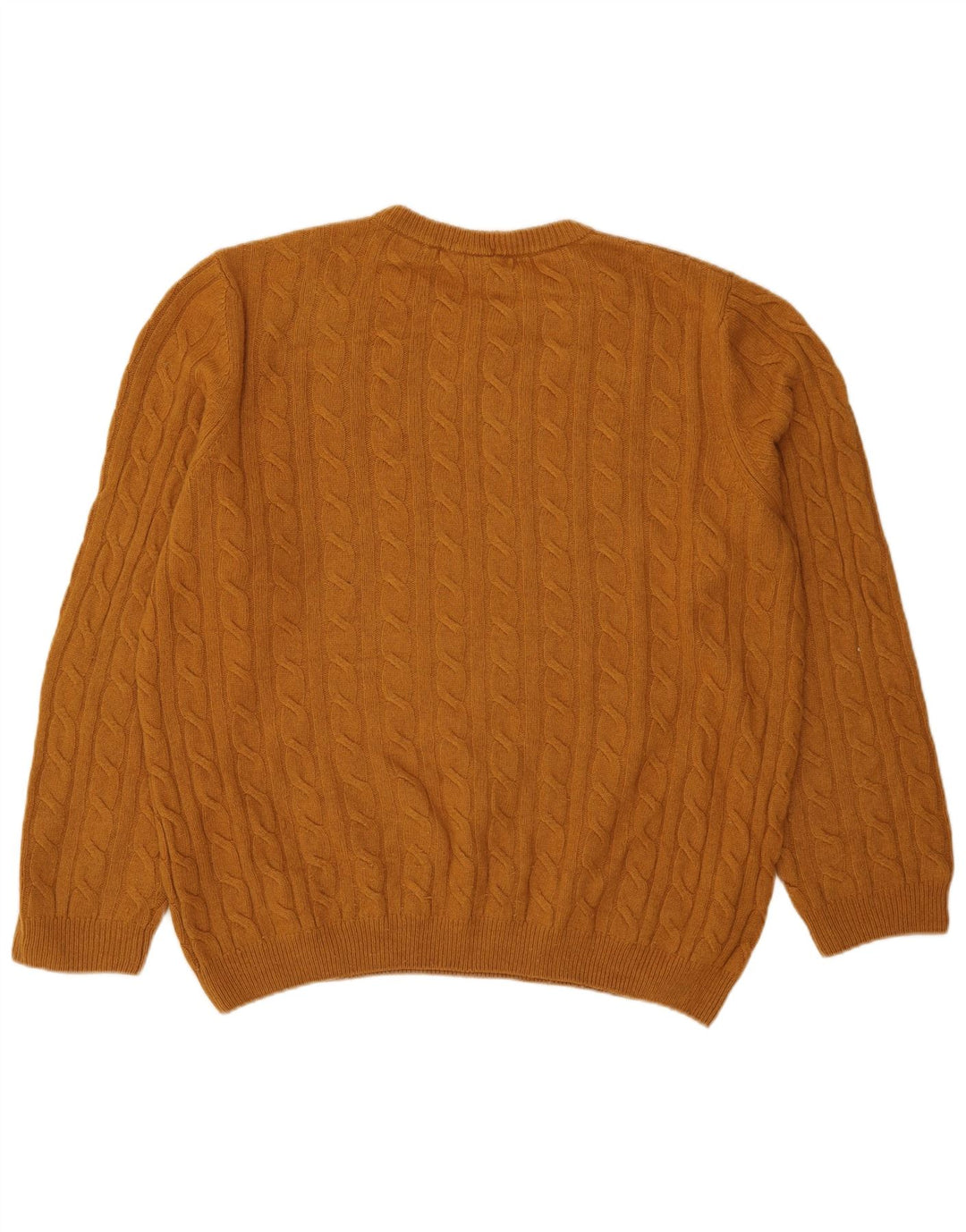 Suéter masculino Timberland com gola redonda, grande lã marrom