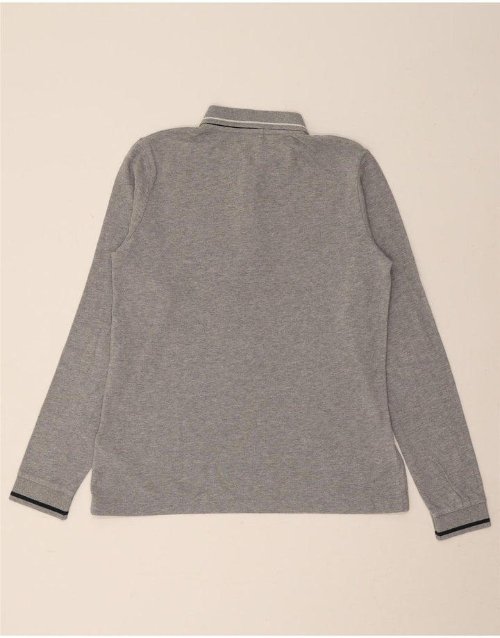 MARINA YACHTING Camisa polo feminina de manga comprida Reino Unido 14 cinza médio manchado