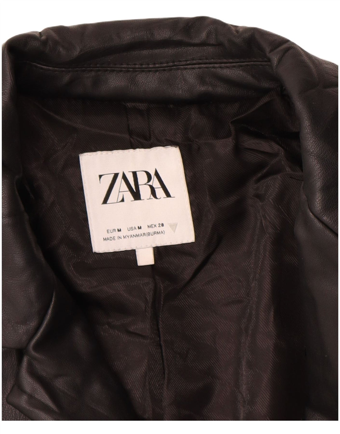 Jaqueta blazer feminina Zara de grandes dimensões com 1 botão Reino Unido 14 médio preto