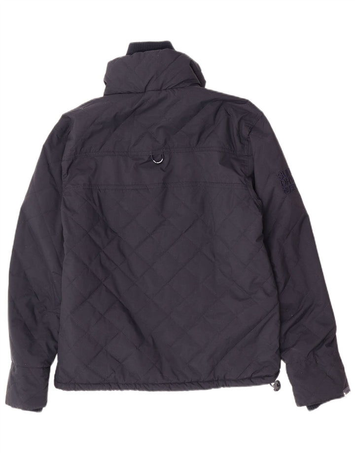 Jaqueta acolchoada masculina Superdry UK 38 médio azul marinho nylon