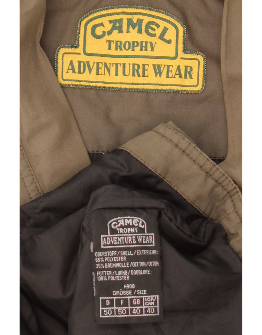Camel Active Mens Utility Gilet UK 40 Grande Poliéster Cáqui