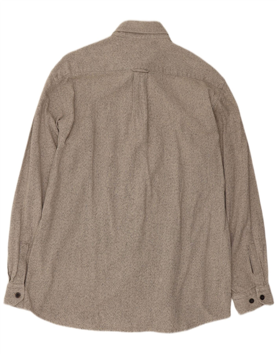 Camisa masculina de flanela Hugo Boss grande algodão manchado cinza