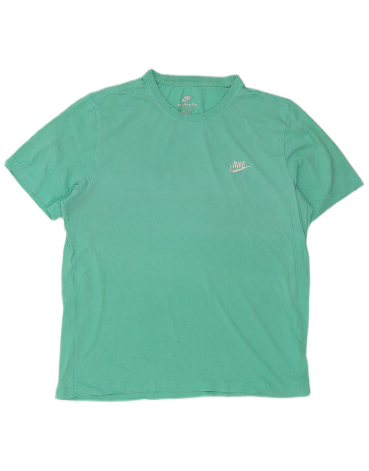 Camiseta masculina Nike Top XL algodão turquesa
