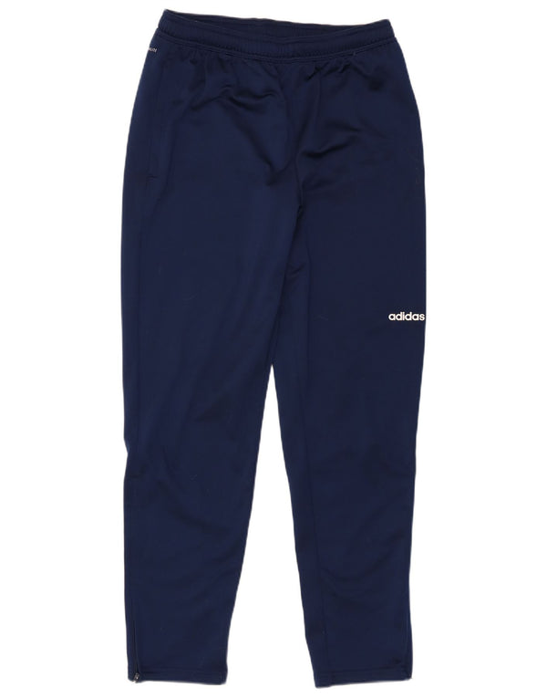 Calças de treino Adidas Boys Climalite 13-14 anos azul marinho poliéster