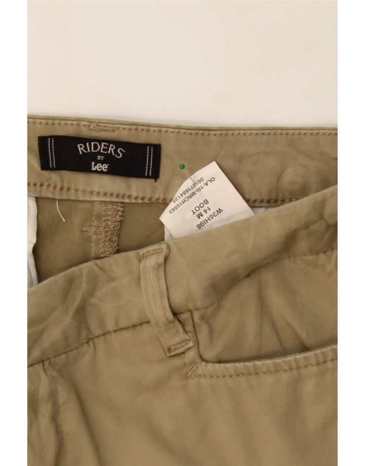 LEE Womens Bootcut Casual Trousers US 14 XL W32 L31 Khaki Cotton Vintage Lee and Second-Hand Lee from Messina Hembry 