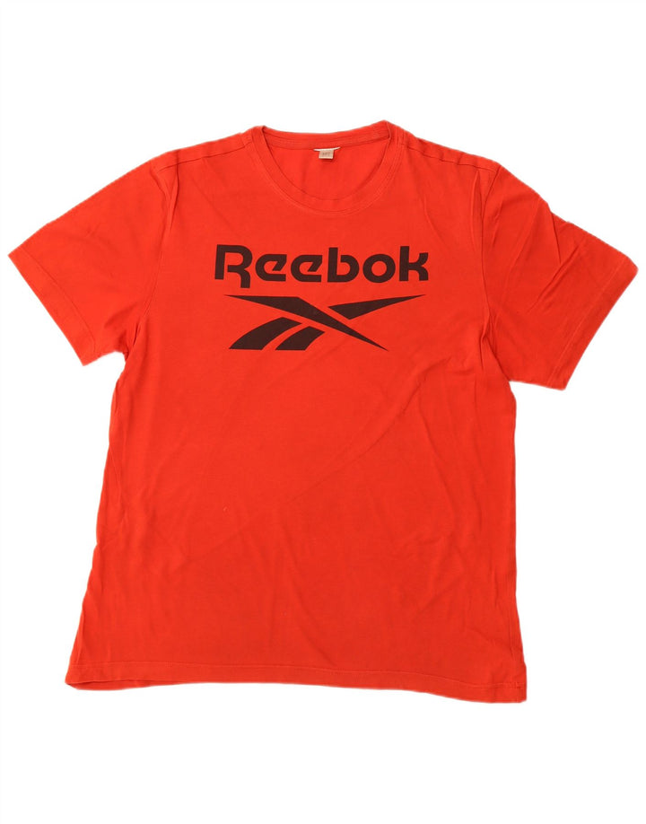Camiseta gráfica masculina REEBOK laranja médio