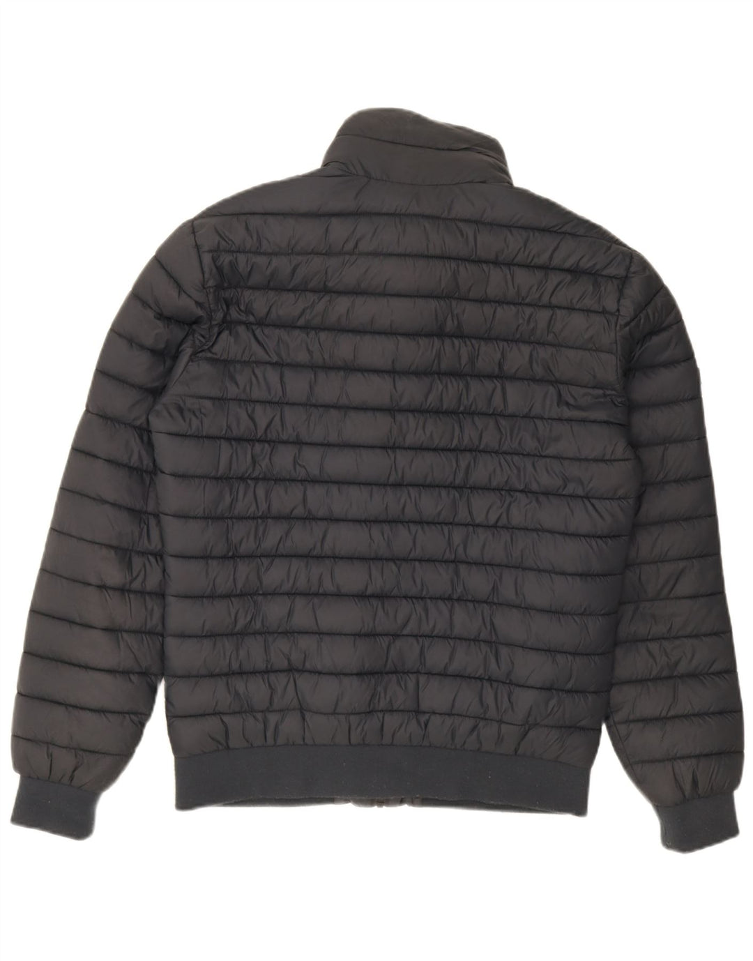 Jaqueta acolchoada masculina Superdry UK 40 grande nylon azul marinho