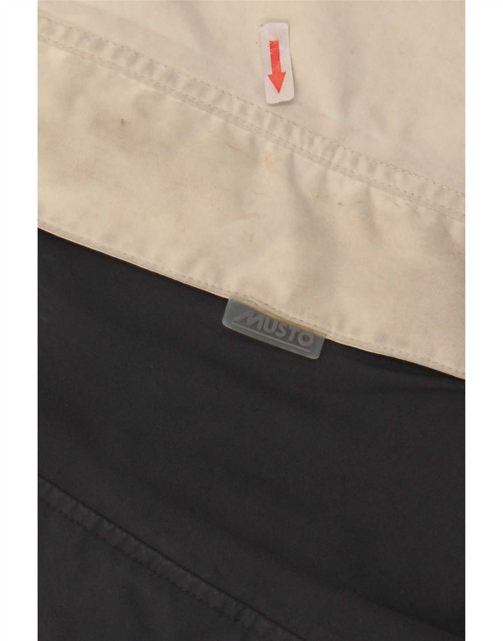 Jaqueta impermeável com capuz Musto Boys 9-10 anos preto colorblock