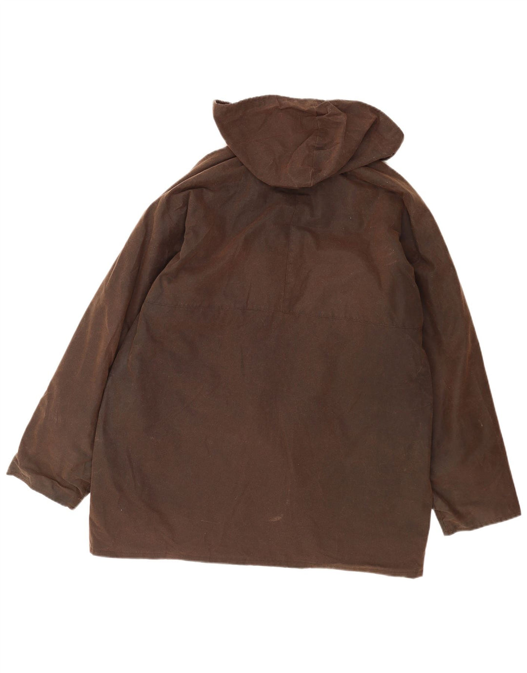 Jaqueta masculina de algodão encerado com capuz Game Technical Apparel UK 44 2XL marrom