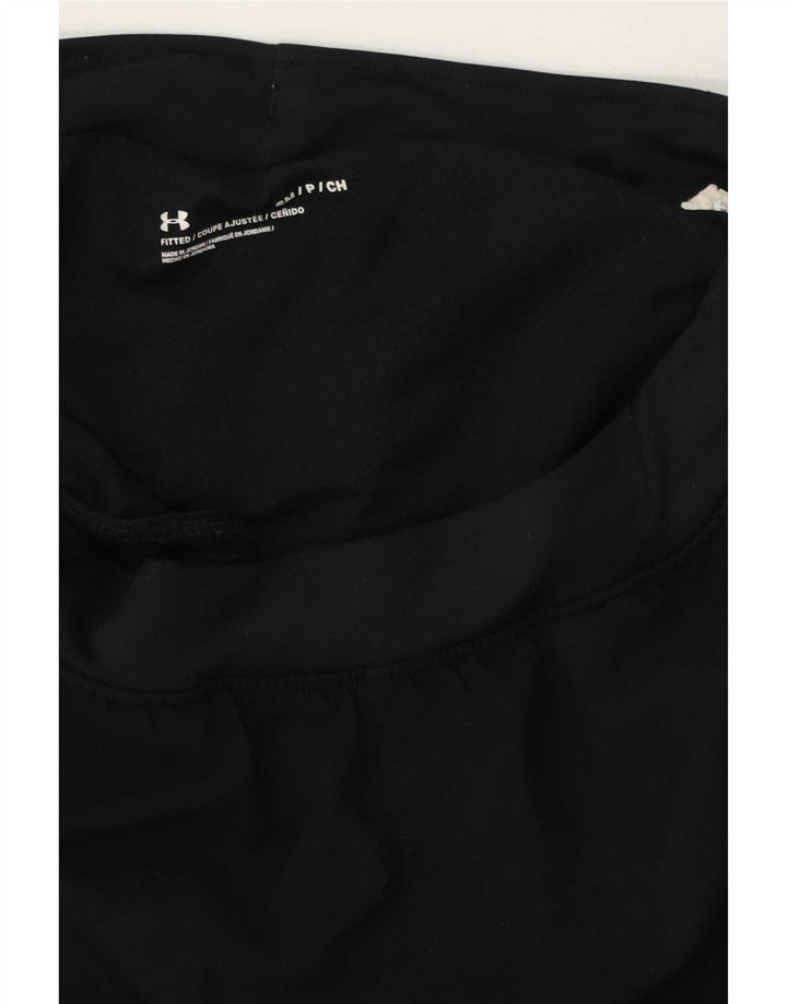 Shorts esportivos masculinos Under Armour pequenos pretos