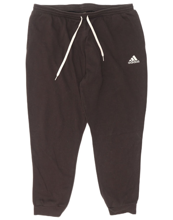 Adidas Mens Treino Calças Joggers 2XL Algodão Preto