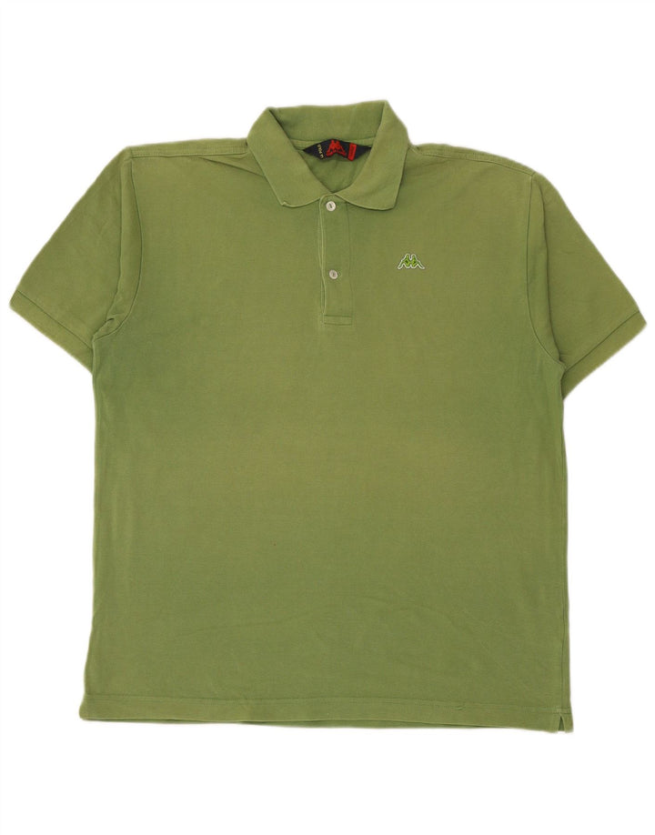 Camisa polo masculina KAPPA grande algodão verde