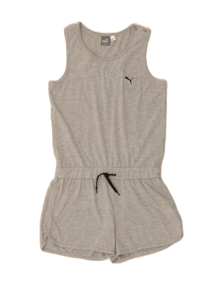 PUMA Girls Playsuit 15-16 Years XL  Grey Flecked Cotton Vintage Puma and Second-Hand Puma from Messina Hembry 