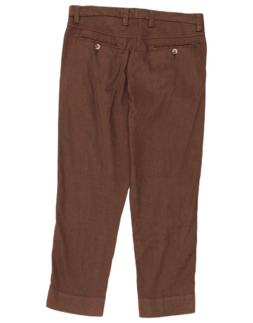 Calça feminina Marlboro Classics W30 L24 marrom linho