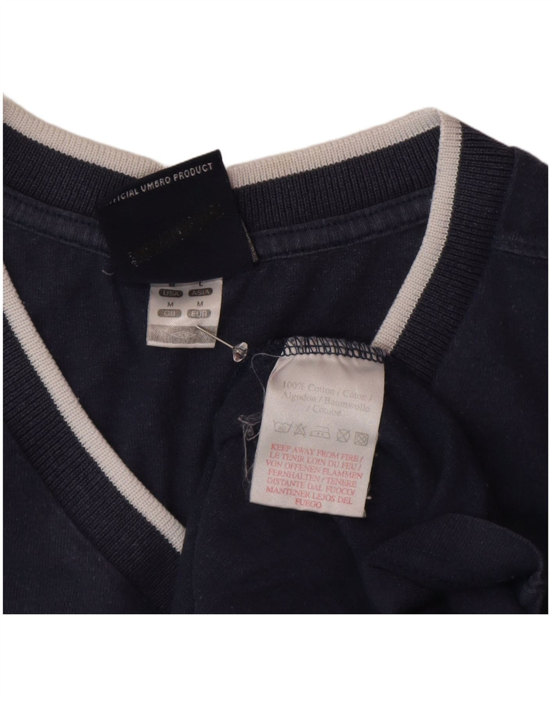 Umbro Colete Masculino Top Médio Algodão Azul Marinho