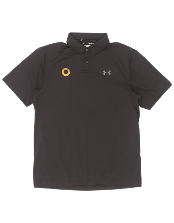 Camisa polo masculina Under Armour grande poliéster preto