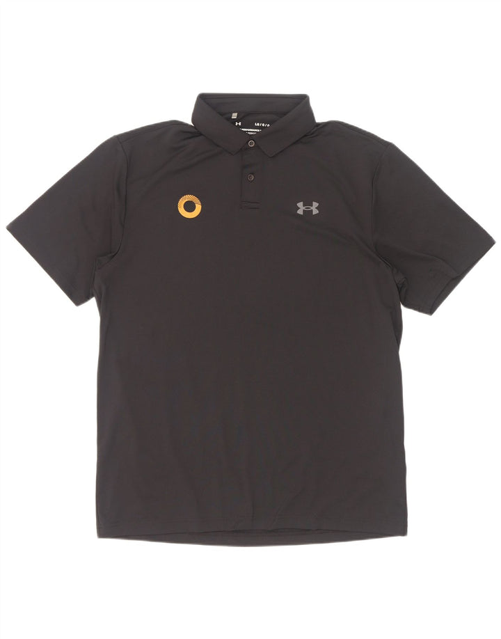 Camisa polo masculina Under Armour grande poliéster preto