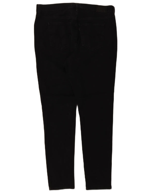 Calça jeans feminina Levi's 721 High Rise Skinny US 16 2XL W36 L30 algodão preto