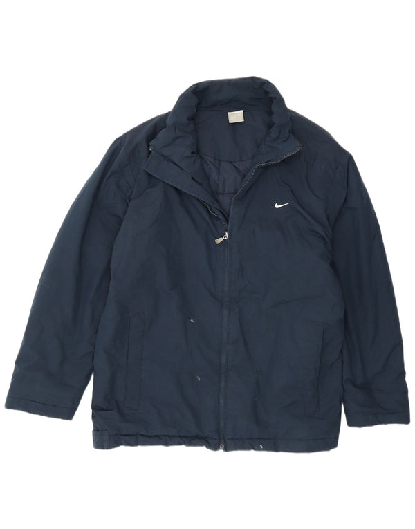 Jaqueta corta-vento masculina Nike UK 42/44 grande azul marinho