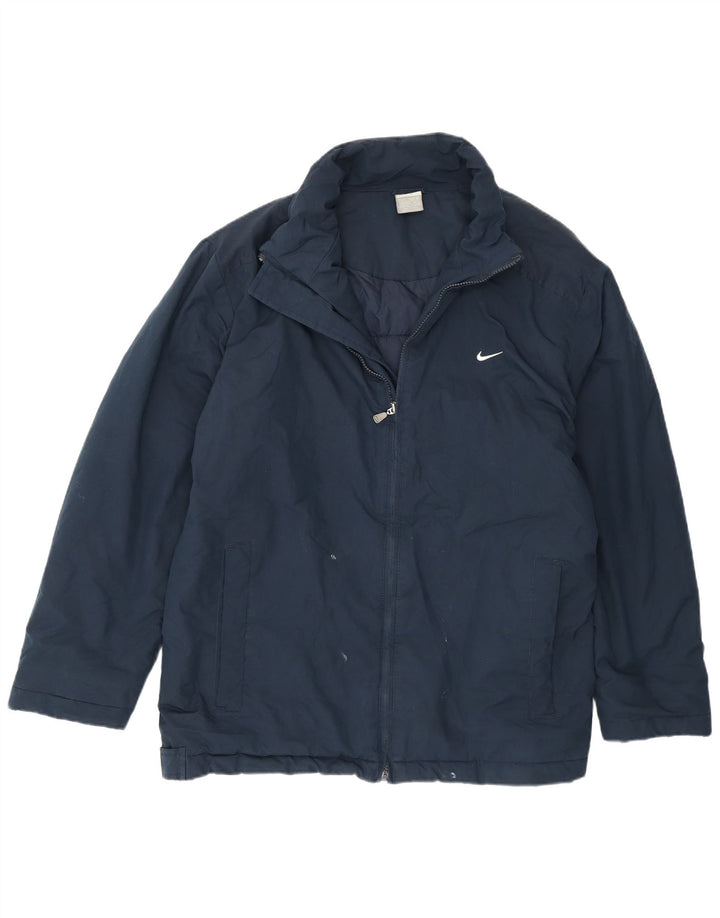 Jaqueta corta-vento masculina Nike UK 42/44 grande azul marinho