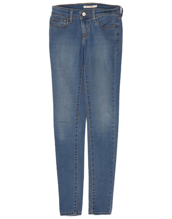 Calça jeans feminina Levi's 710 Super Skinny W25 L32 azul algodão
