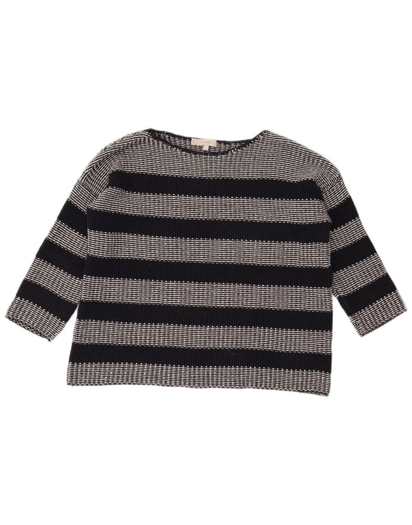 HOBBS Suéter feminino oversized com gola canoa e gola redonda Reino Unido 10 pequeno preto