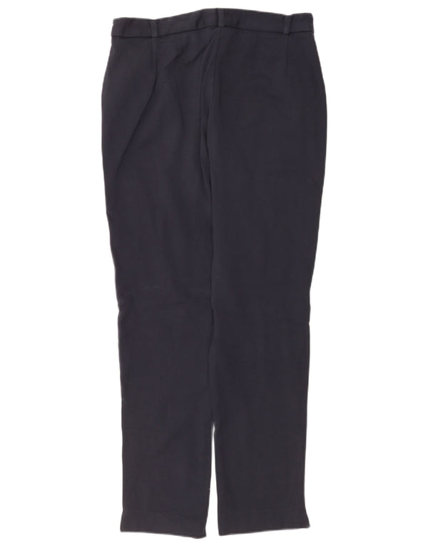 Calça casual feminina Marks & Spencer Reino Unido 12 médio W30 L28 azul marinho