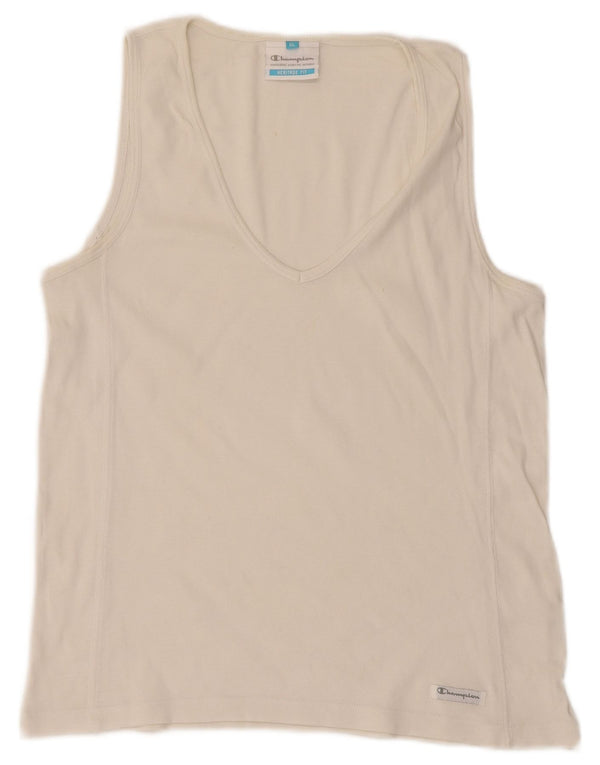 Colete feminino Champion Heritage Fit Top UK 18 XL branco
