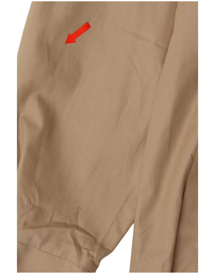 Trench Coat feminino London Fog US 6 poliéster bege médio