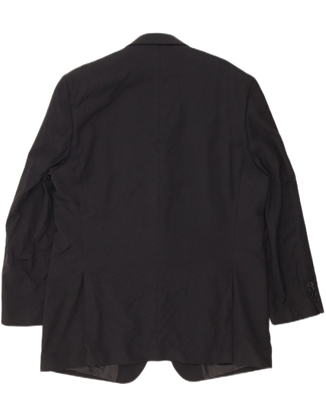 Jaqueta blazer masculina Michael Kors Longline 2 botões Reino Unido 46 3XL lã preta